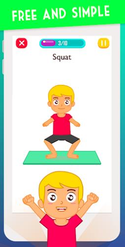 Exercise for Kids at home Captura de pantalla 3