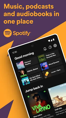 Spotify: música e podcasts Captura de tela 1