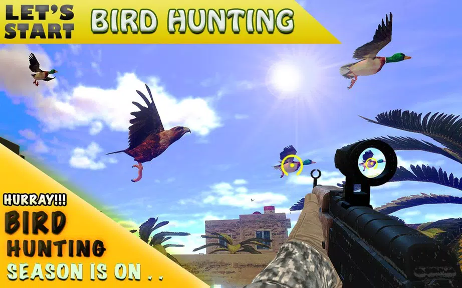 Desert Birds Sniper Shooter 3D Capture d'écran 3
