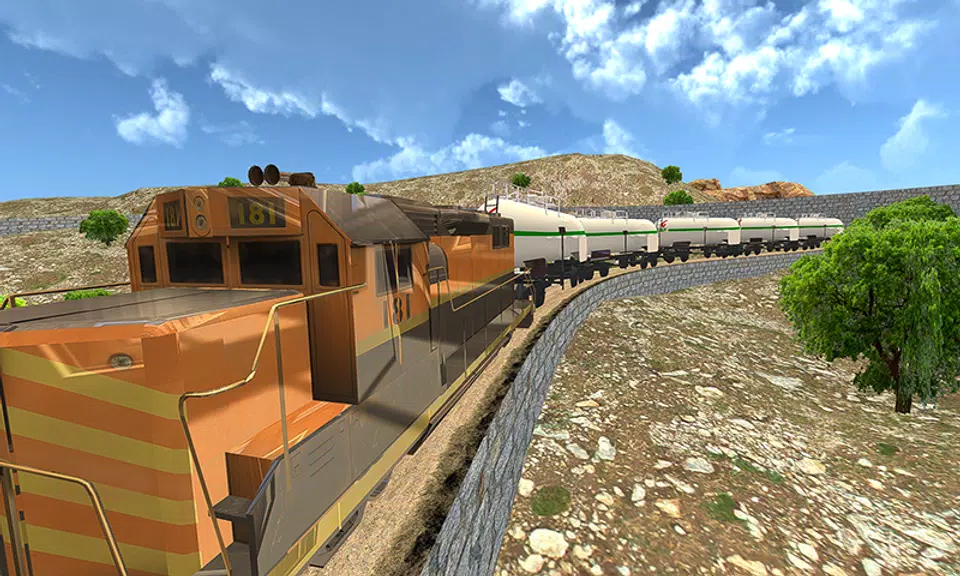 Oil Tanker Train Driving Sim Tangkapan skrin 2