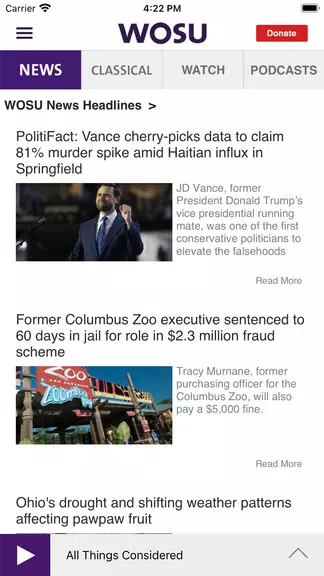 WOSU Public Media App Capture d'écran 1