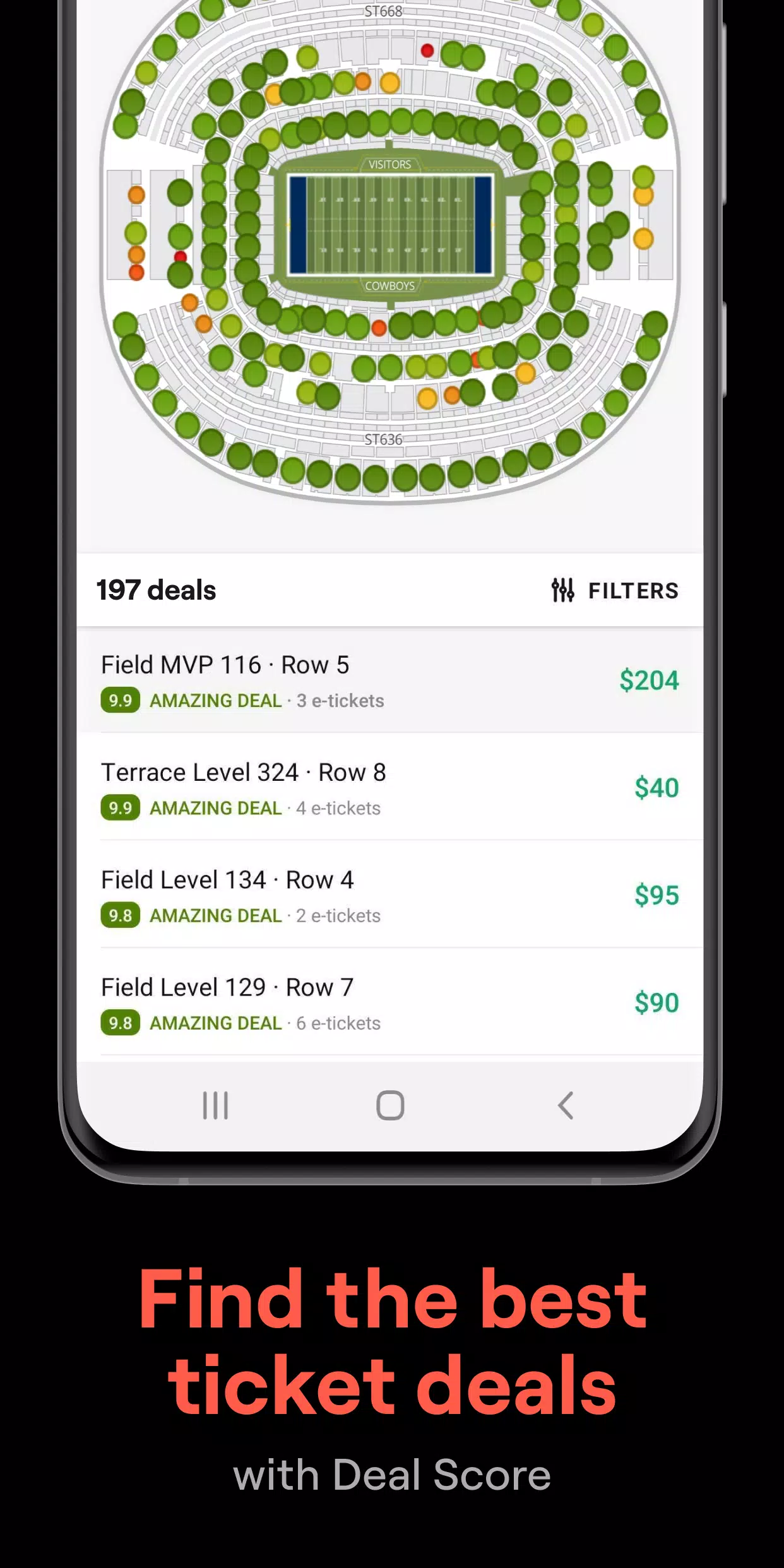 SeatGeek – Tickets to Events Captura de pantalla 2