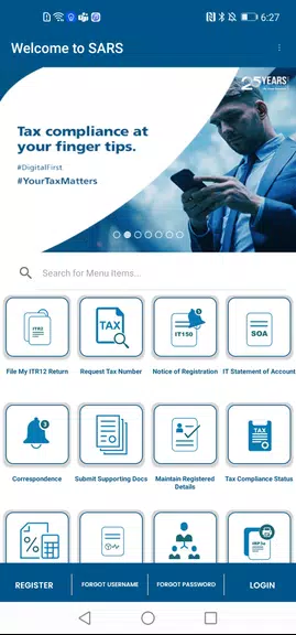 SARS Mobile eFiling Captura de pantalla 2