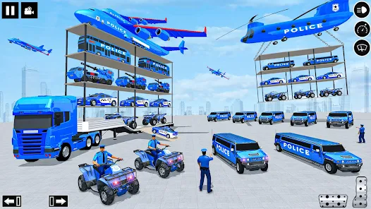 Police Multi Level Formula Car Parking Games स्क्रीनशॉट 1