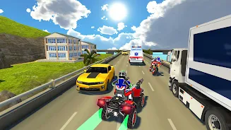 ATV Quad Bike Traffic Race Скриншот 4