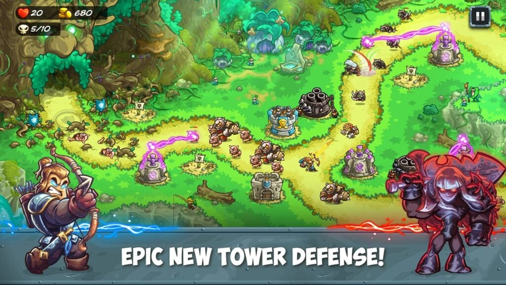 Kingdom Rush 5: Alliance에서 영웅들이 악당들과 연합하세요!