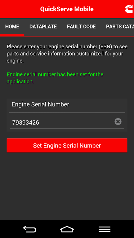 Cummins QuickServe Mobile Schermafbeelding 2