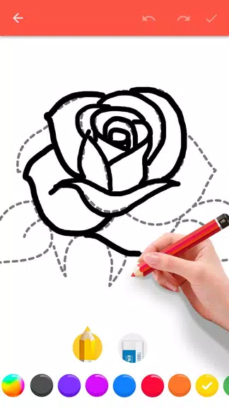 How To Draw Flowers Ảnh chụp màn hình 2