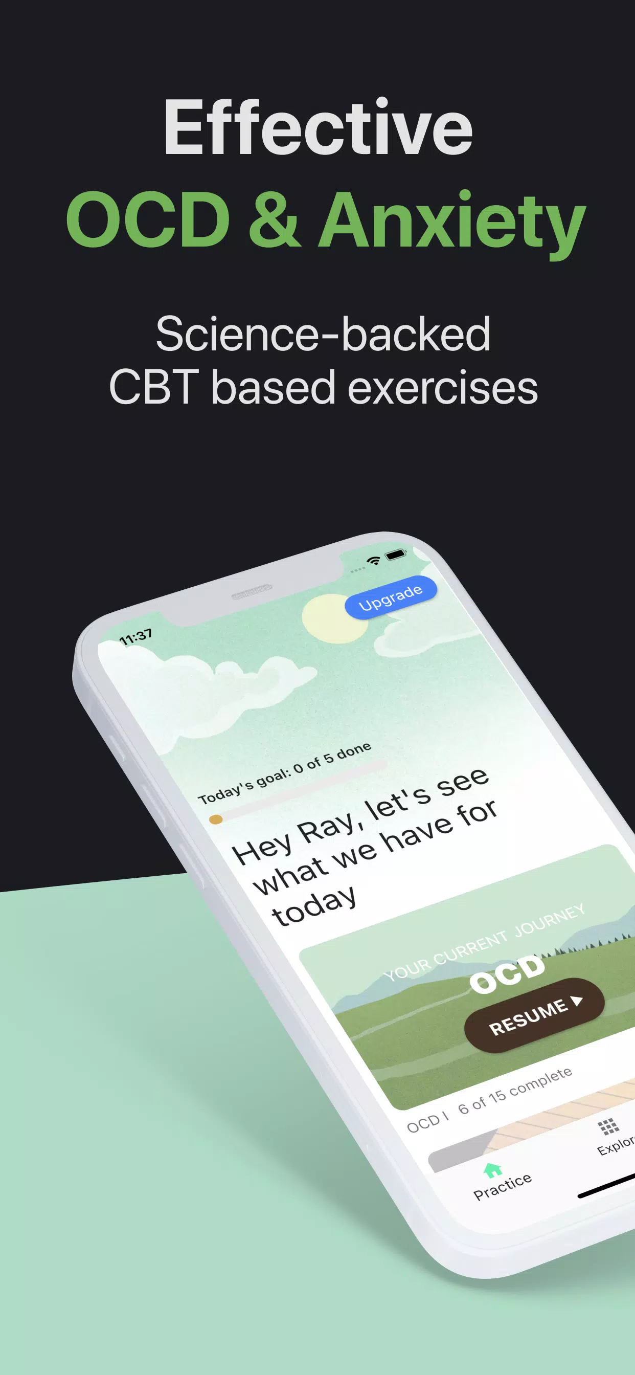 OCD.app Anxiety, Mood & Sleep ภาพหน้าจอ 1