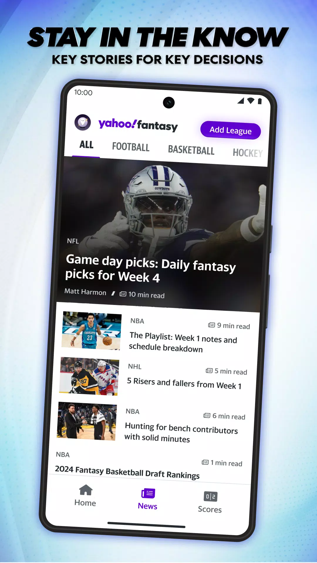 Yahoo Fantasy ဖန်သားပြင်ဓာတ်ပုံ 4
