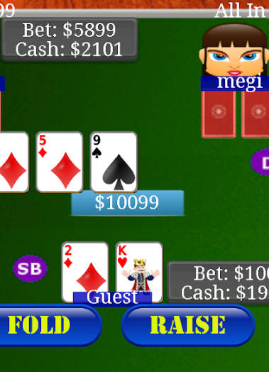 Texas Holdem Poker Bil Ảnh chụp màn hình 2