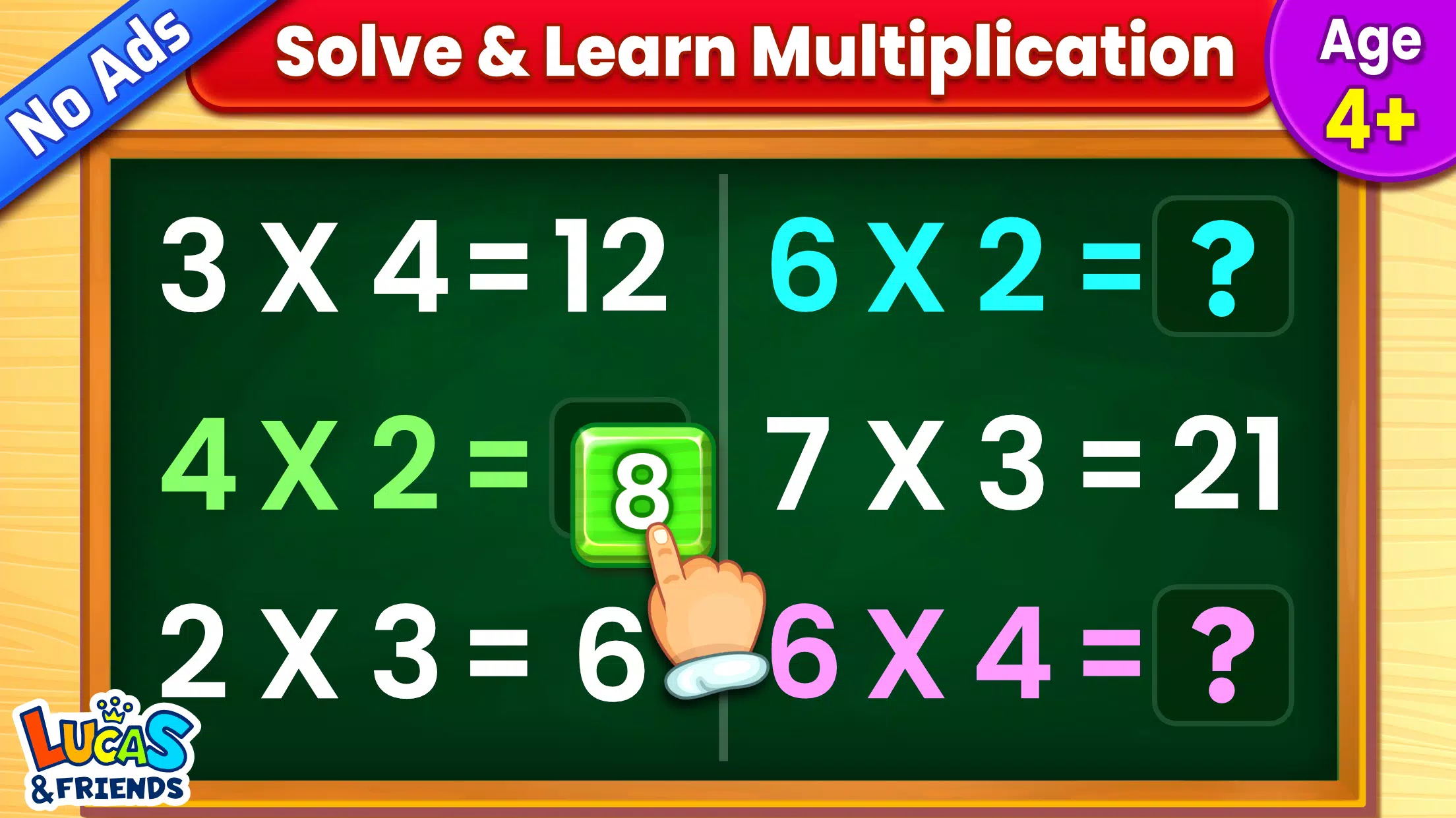 Jeux de multiplication enfants Capture d'écran 1