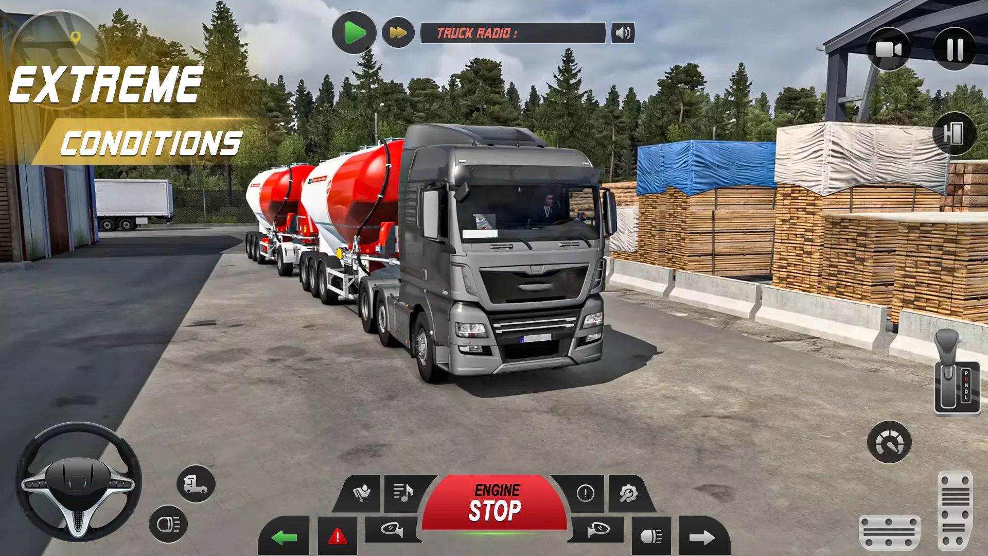 Euro Truck Driving Game 3d Captura de tela 2