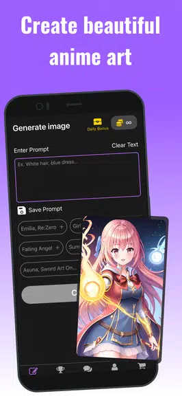 AI Image Generator - Anime Art Zrzut ekranu 1