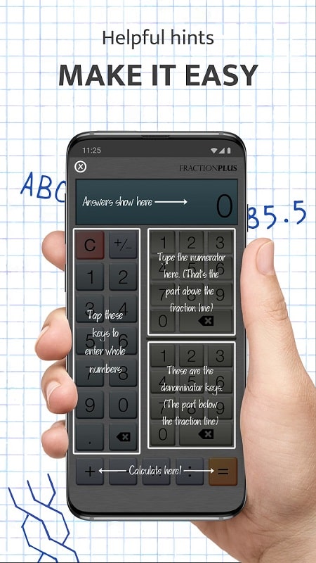 Fraction Calculator Plus ภาพหน้าจอ 3