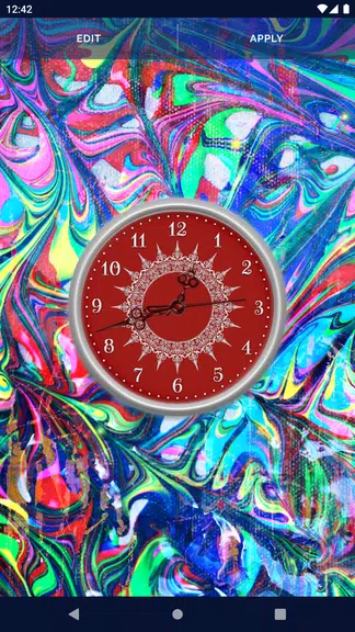 HD Clock Beautiful Wallpaper Schermafbeelding 4