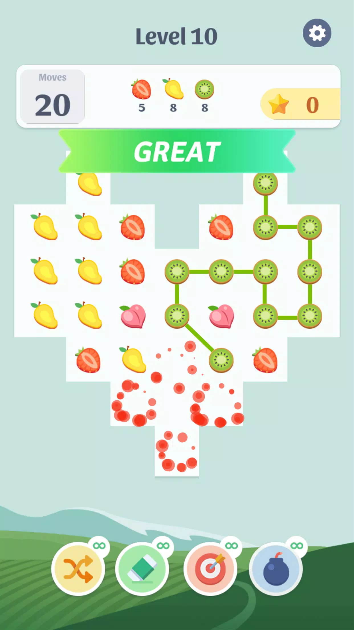 Schermata Fruit Game: Connect & Blast 3