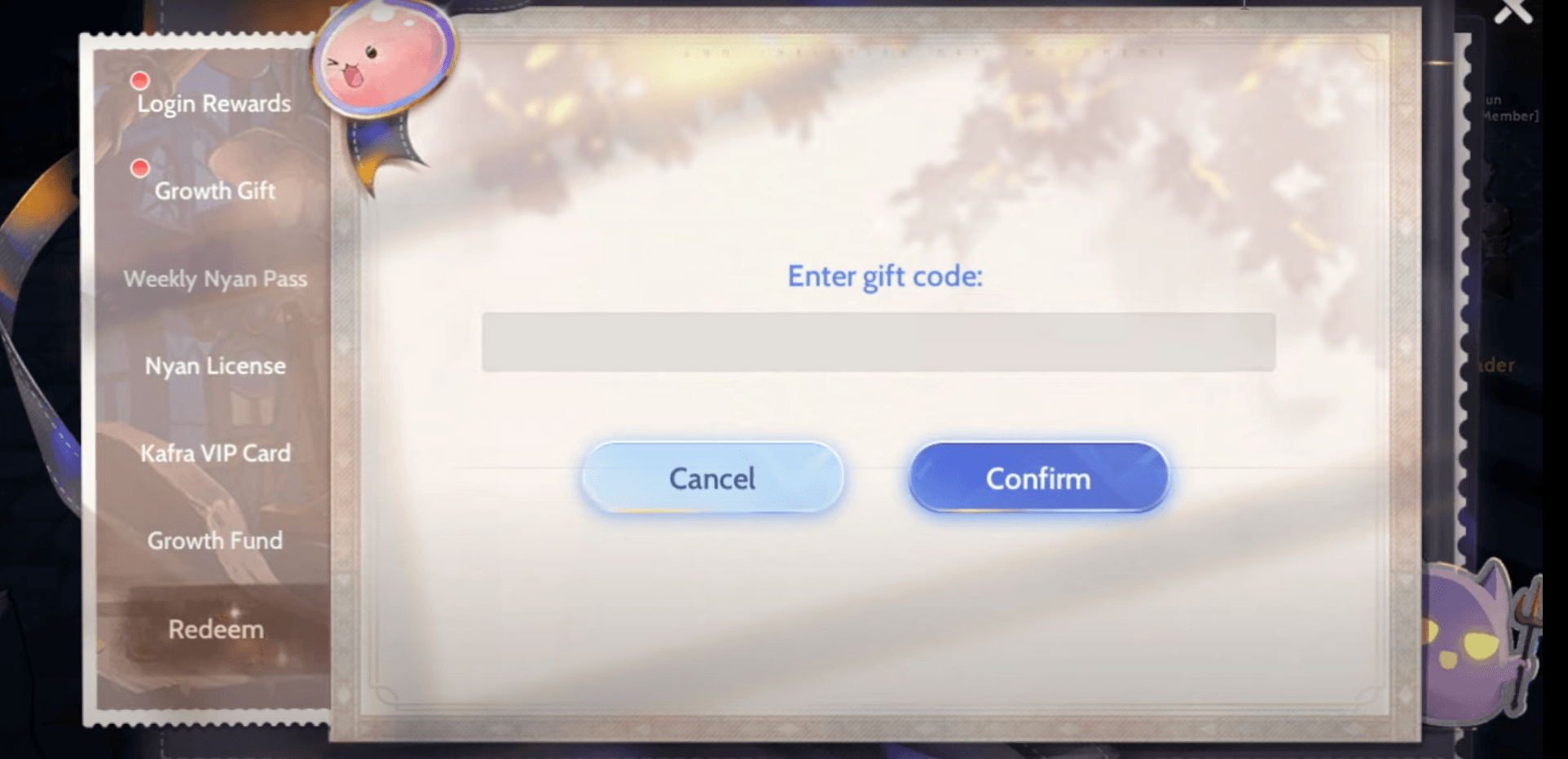 Ragnarok Origin: ROO - Redeem Code Interface