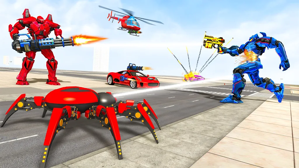 Spider Robot Games: Robot Car ภาพหน้าจอ 2