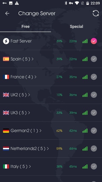 VPN Proxy Speed - Super VPN スクリーンショット 1