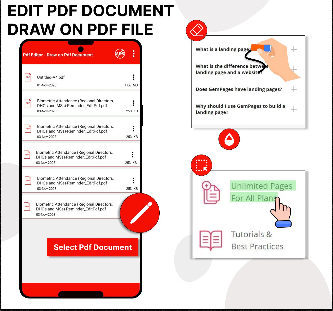 Schermata Pdf Editor - Draw on Pdf 1