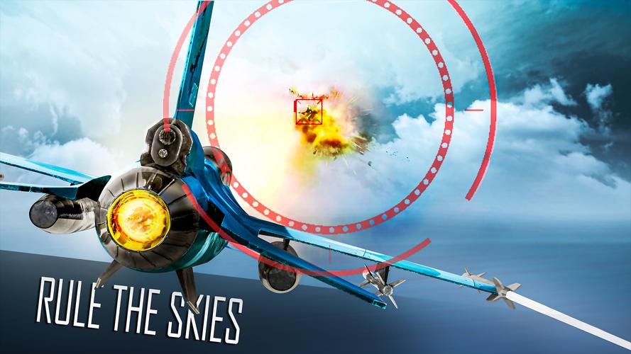 Jet Fighter: Sky Combat 3D Capture d'écran 2