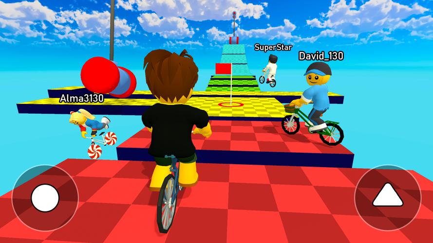 Obby bike: Parkour Adventure Captura de pantalla 1