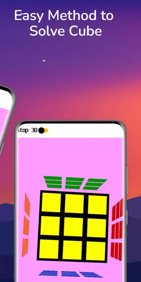 Rubik’s Cube Solver - 3D Cube Captura de tela 3