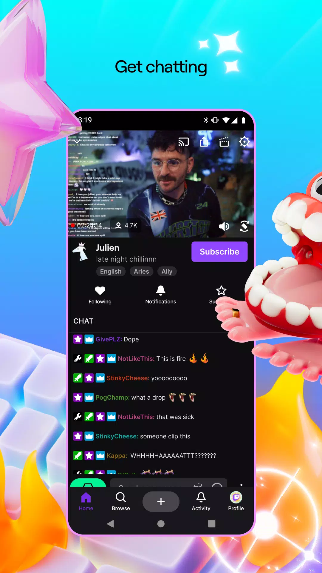 Twitch: Live Game Streaming स्क्रीनशॉट 4
