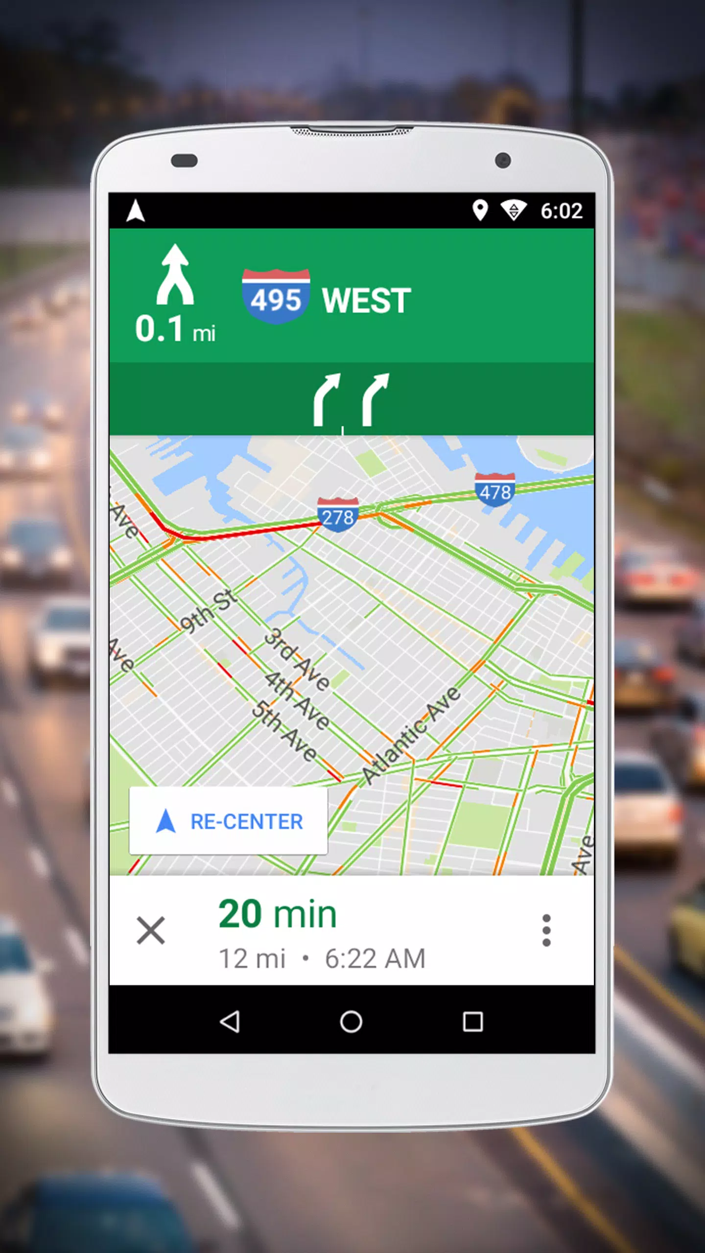 Navigation pour Google Maps Go Capture d'écran 3