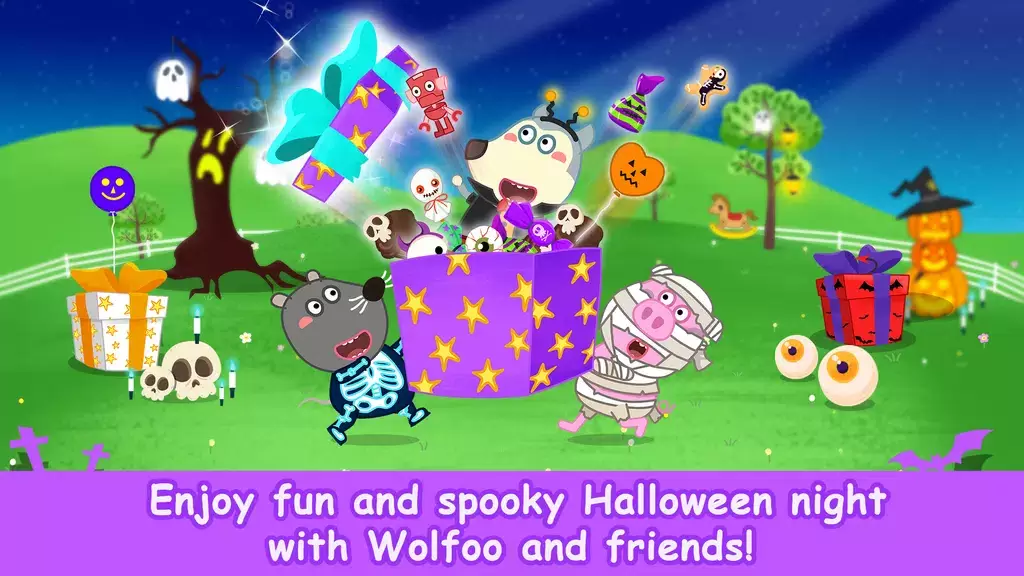 Wolfoo School Halloween Night应用截图第1张