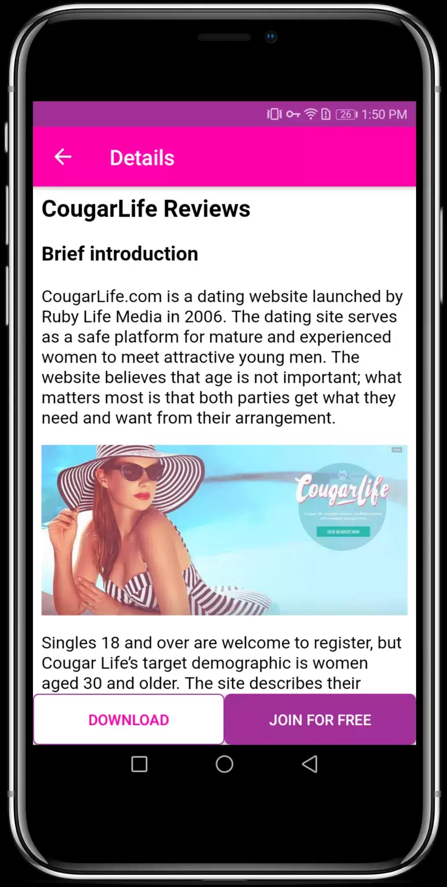 Cougar Dating Apps for Mature & Older Women 스크린샷 4