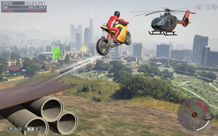 Crazy Stunt Rider GT Bike Game Capture d'écran 1