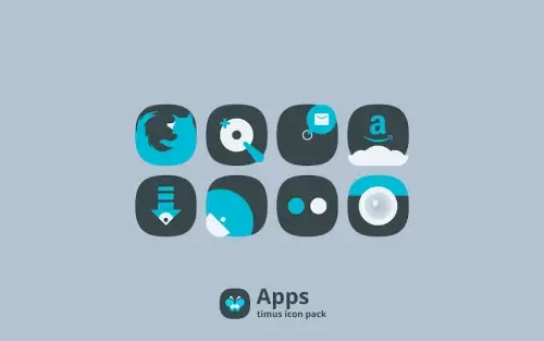 Timus: Rounded Dark Icon Pack ภาพหน้าจอ 4