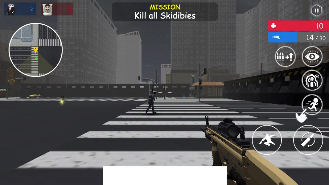 Shoot Skibd Toilet Survival.io Screenshot 2