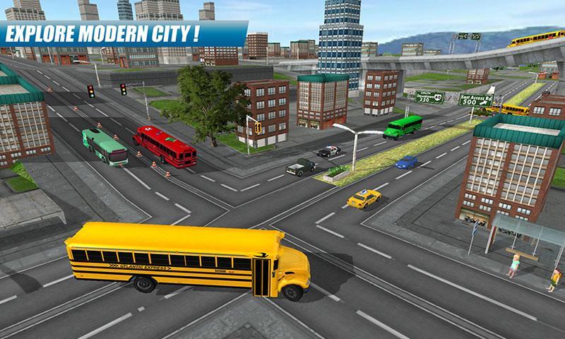 School Bus Driving Game ภาพหน้าจอ 3