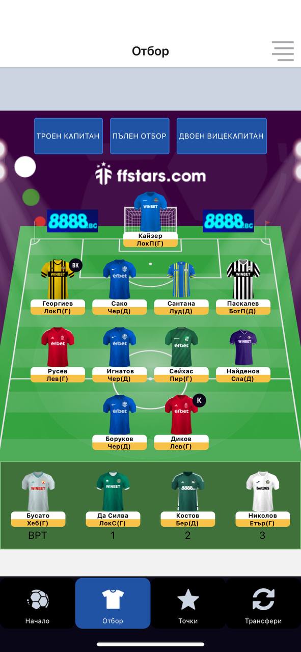 Schermata FPL Fantasy Manager 3