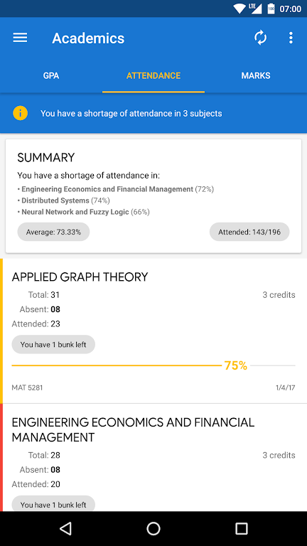 WebSIS Screenshot 3
