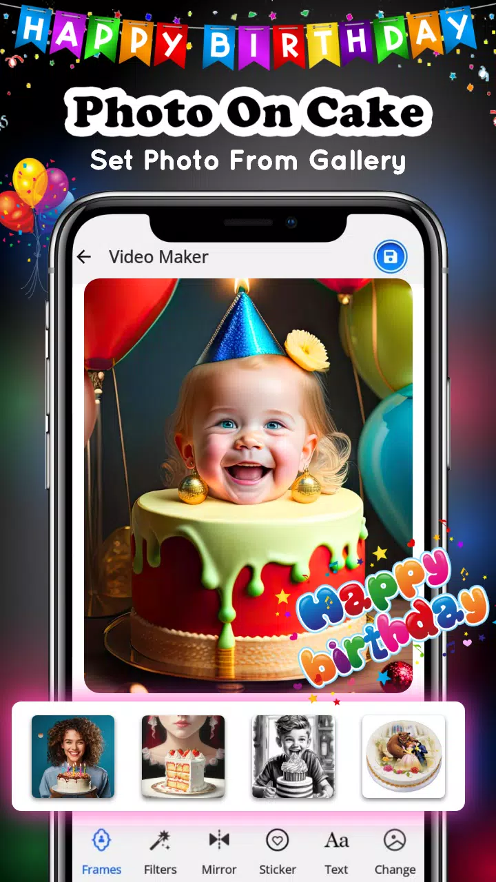 Birthday Video Maker Capture d'écran 3