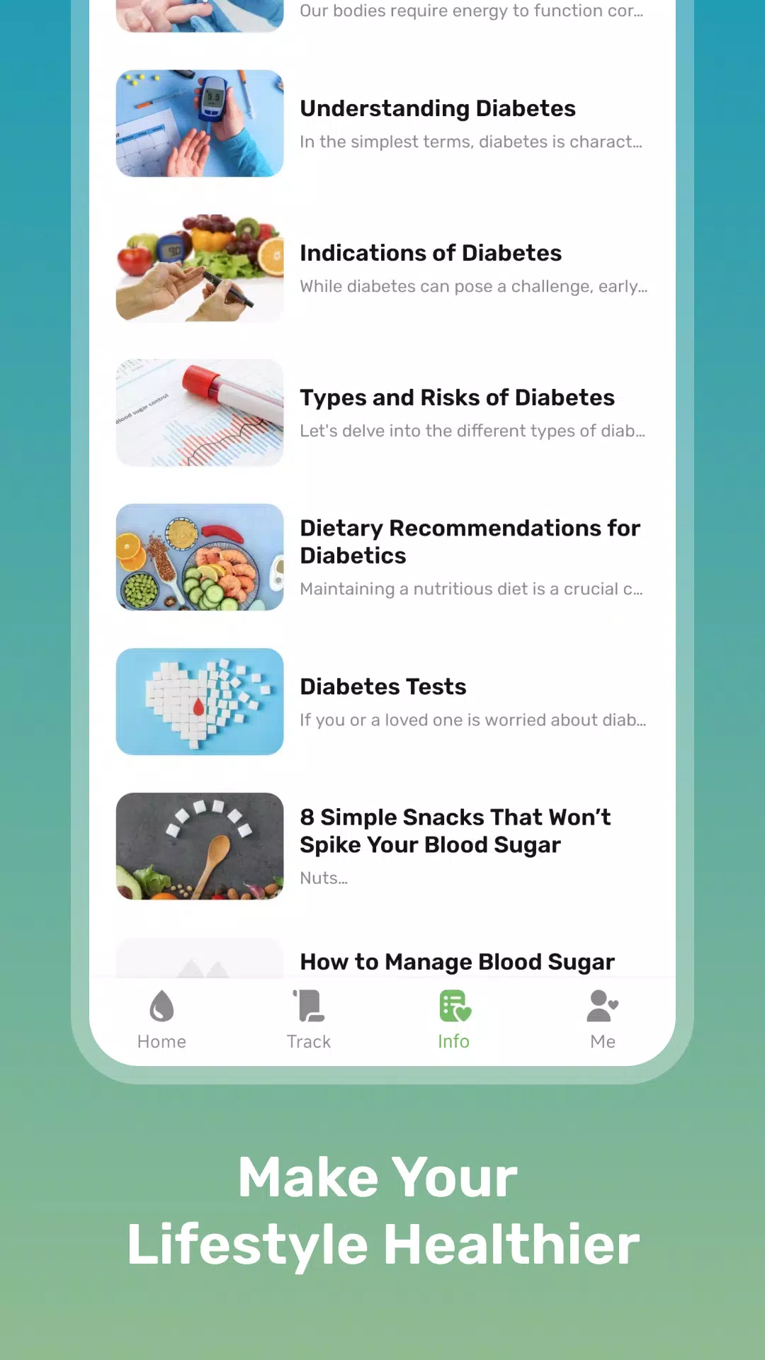 Health Sense: Blood Sugar Hub Captura de tela 1