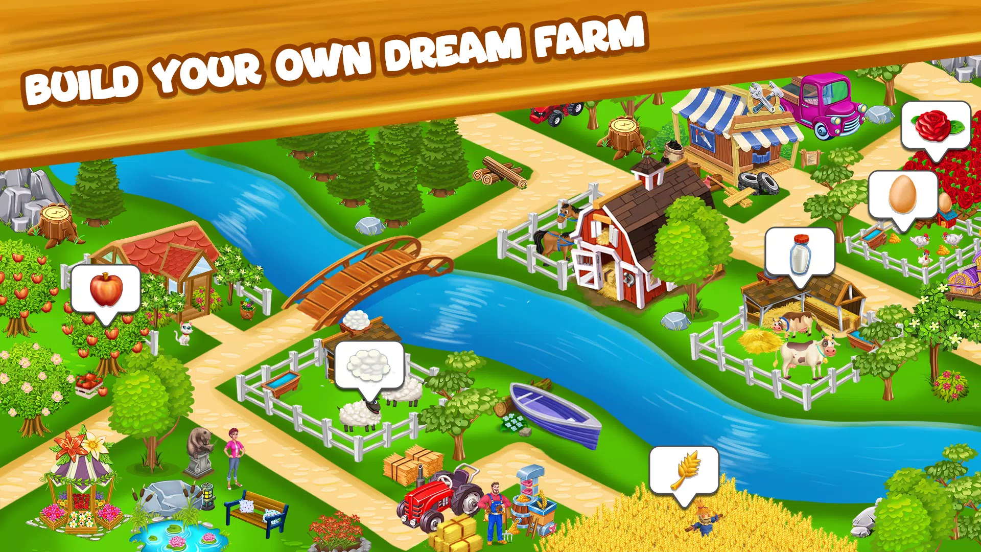 Farm Day Farming Offline Games স্ক্রিনশট 2