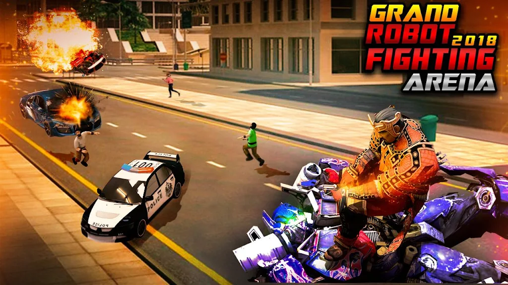 Futuristic Robot City Fighting 3D Game Скриншот 4