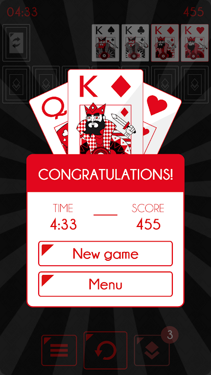 Solitaire - Klondike Redstone ภาพหน้าจอ 3