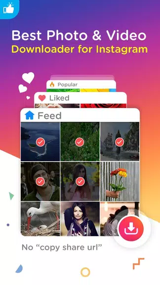 MultiSave - Photo, Video Downloader for Instagram Ekran Görüntüsü 1