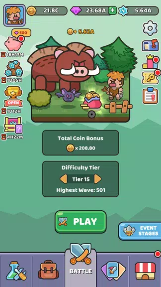 Wild Survival - Idle Defense Tangkapan skrin 3