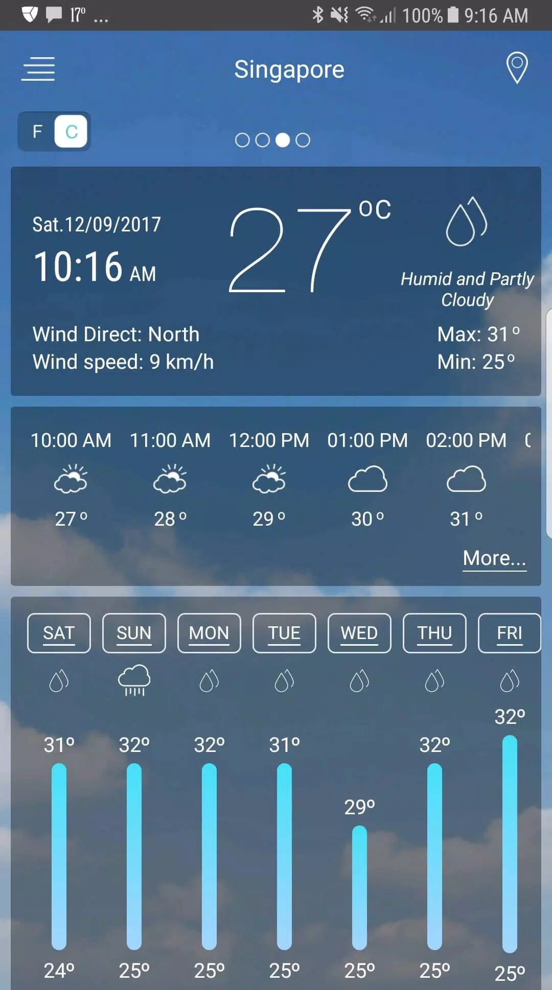 Weather app 스크린샷 1