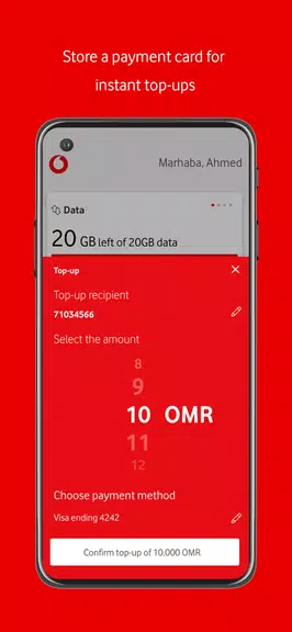 My Vodafone Oman Captura de tela 2