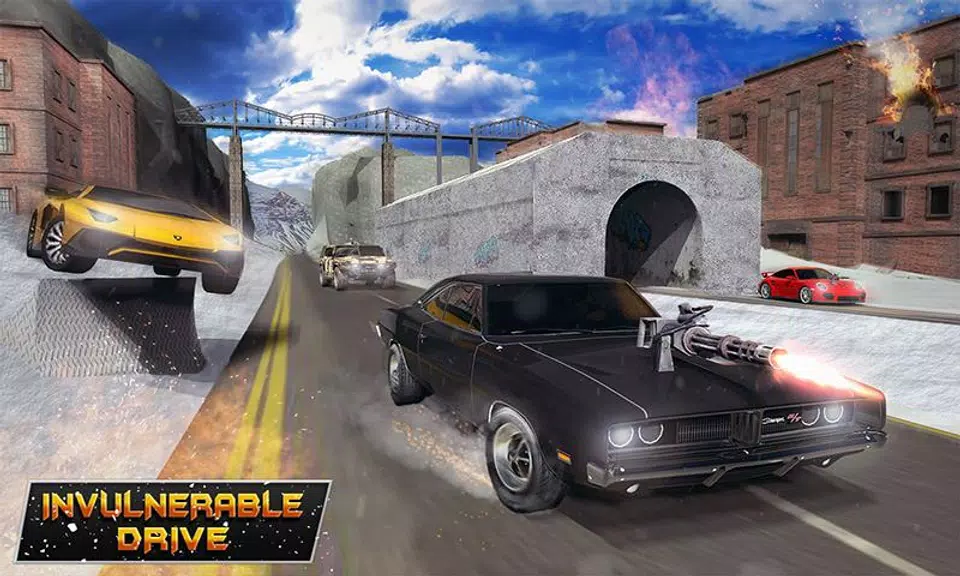 Mad Car War Death Racing Games Capture d'écran 1