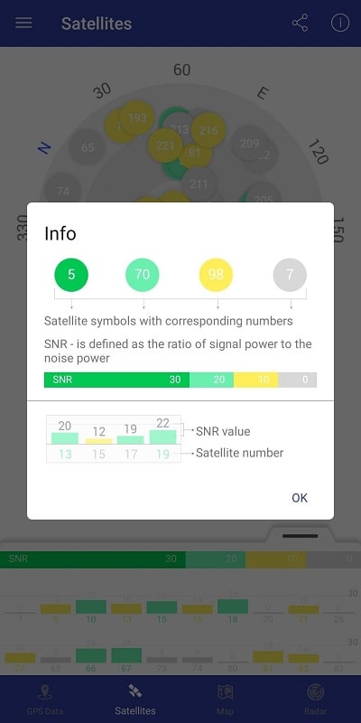 Schermata GPS Data 2