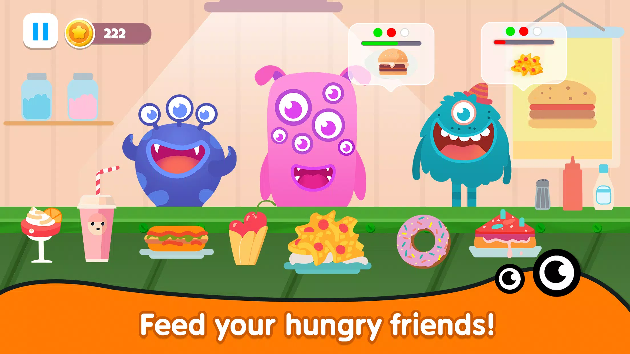 Kitchen monster games for kids ภาพหน้าจอ 1